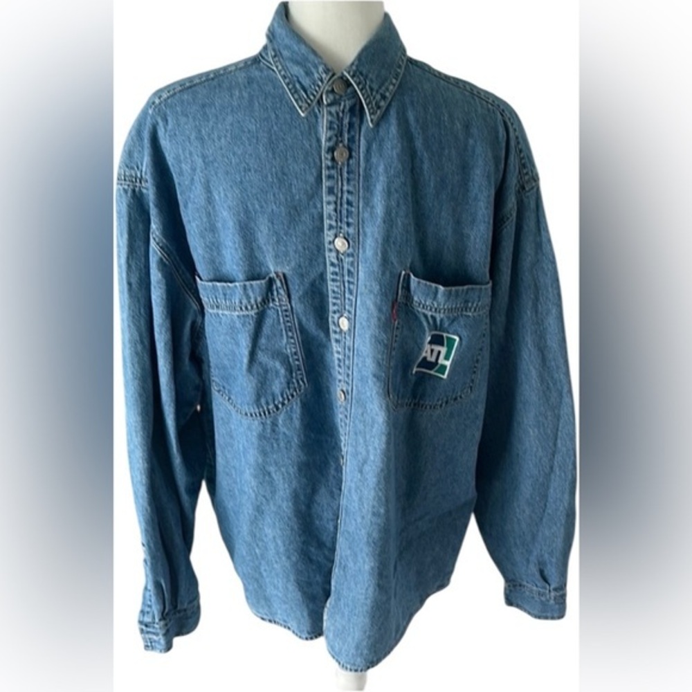 Levi's Blue Long Sleeve Tee Casual Comfort